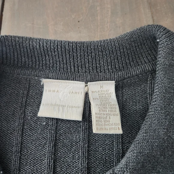 Liz Claiborne Button-Up Knit Vintage Sweater – Size Medium - Picture 7 of 8